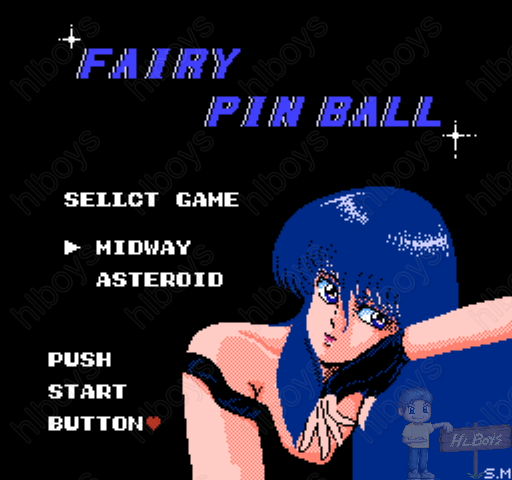 Yousei Tachi no Pinball (Homebrew) — Title screen